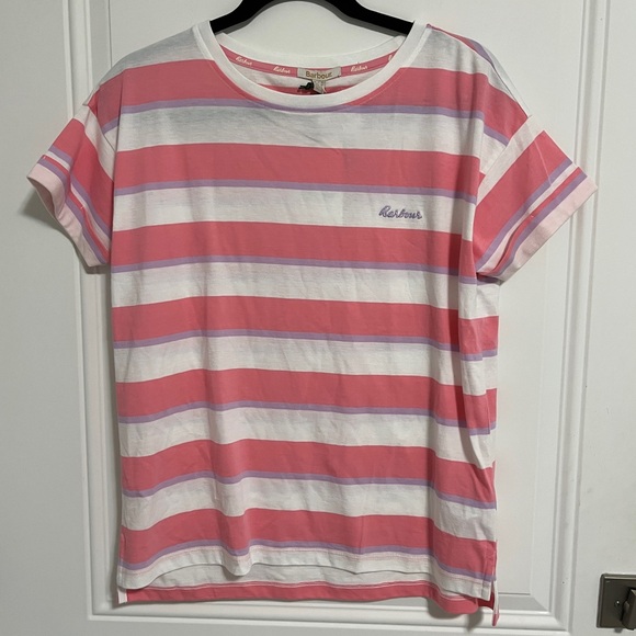 NWT - Barbour Women’s Striped T Shirt - US Size 6 / M - Picture 1 of 9
